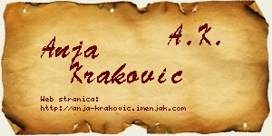Anja Kraković vizit kartica
